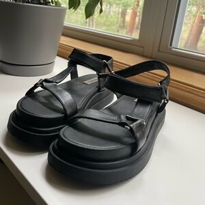 Steve Madden Platform Black Women's Sandals